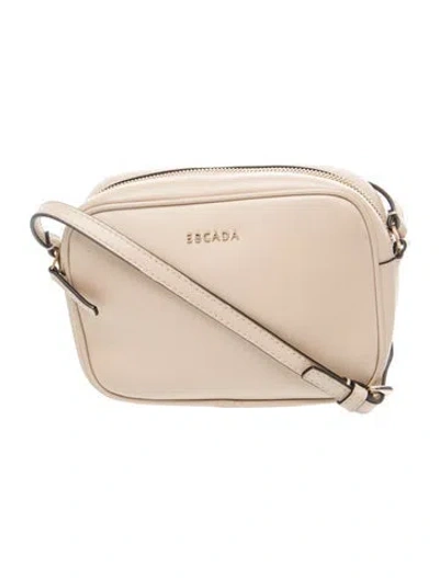 Pre-owned Escada Leather Crossbody Bag In Neutral