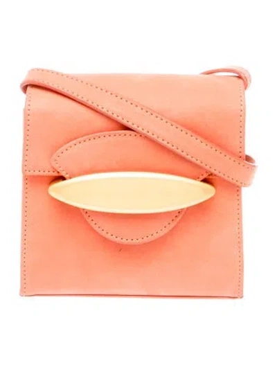 Pre-owned Escada Leather Crossbody Bag In Orange
