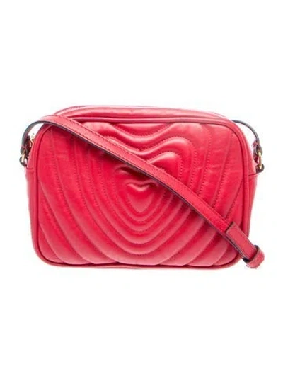 Pre-owned Escada Leather Crossbody Bag In Red