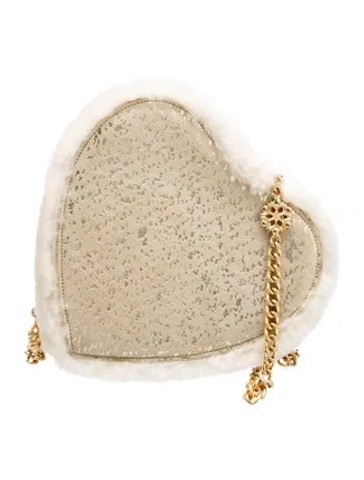 Pre-owned Escada Leather Minaudière In Neutral