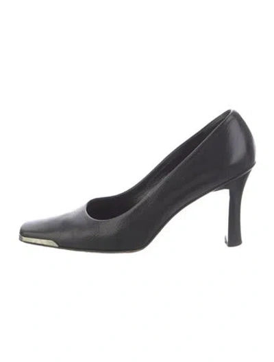 Pre-owned Escada Leather Pumps In Black