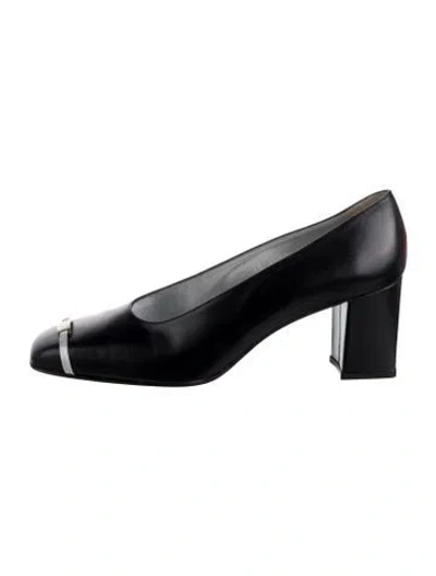Pre-owned Escada Leather Pumps In Black