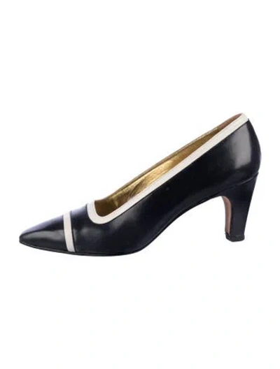 Pre-owned Escada Leather Pumps In Blue