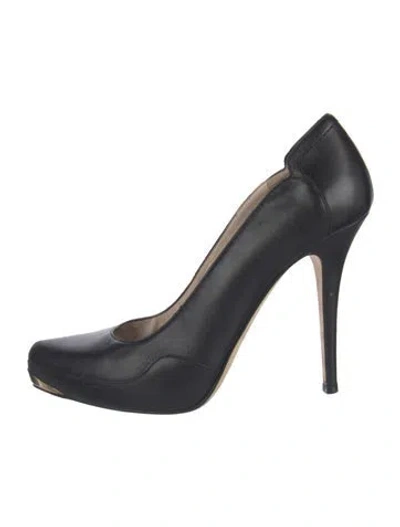 Pre-owned Escada Leather Pumps In Blue