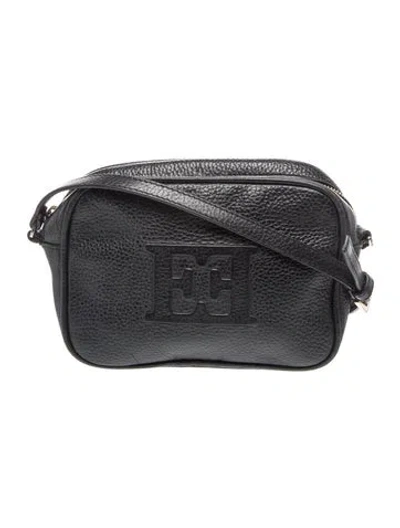 Pre-owned Escada Leather Shoulder Bag In Black