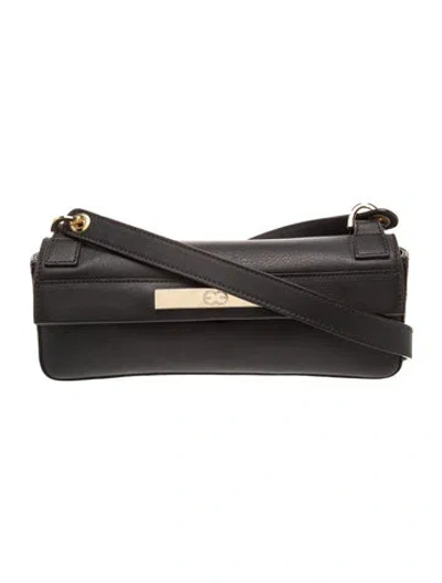 Pre-owned Escada Leather Shoulder Bag In Black