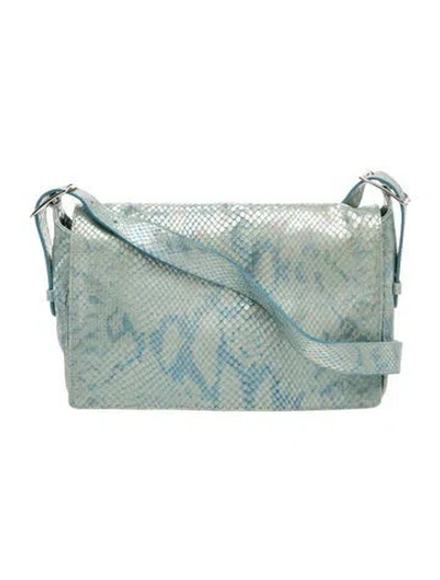 Pre-owned Escada Leather Shoulder Bag In Blue