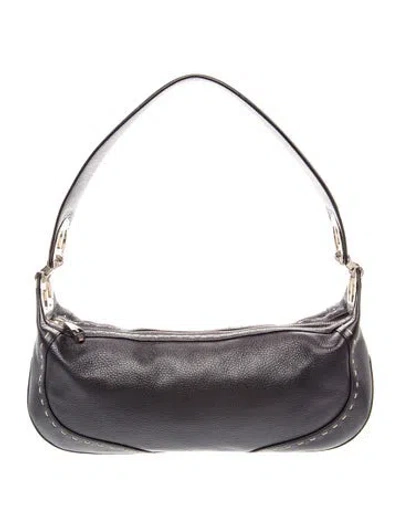 Pre-owned Escada Leather Shoulder Bag In Blue