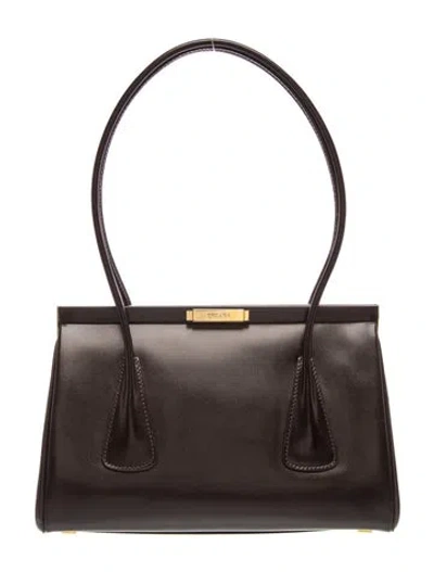 Pre-owned Escada Leather Shoulder Bag In Brown