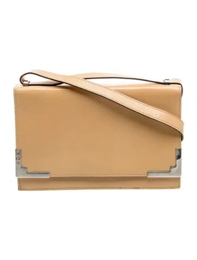 Pre-owned Escada Leather Shoulder Bag In Neutral