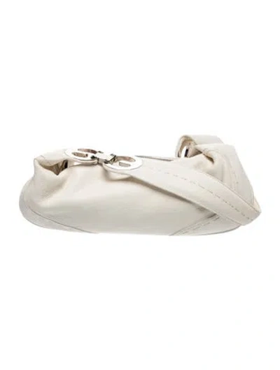 Pre-owned Escada Leather Shoulder Bag In Neutrals