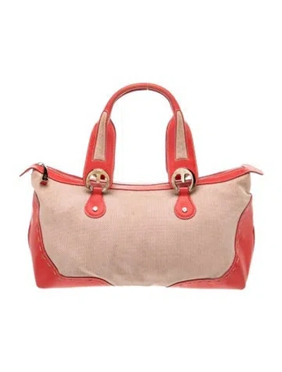 Pre-owned Escada Leather Shoulder Bag In Pink