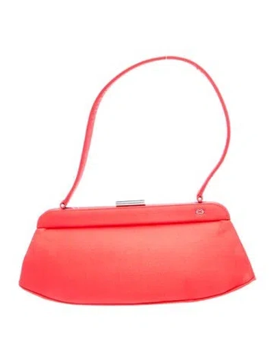 Pre-owned Escada Leather Shoulder Bag In Red