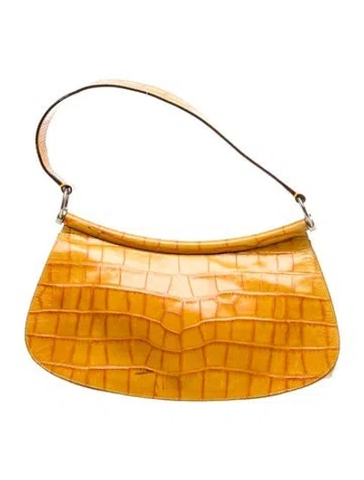 Pre-owned Escada Leather Shoulder Bag In Yellow