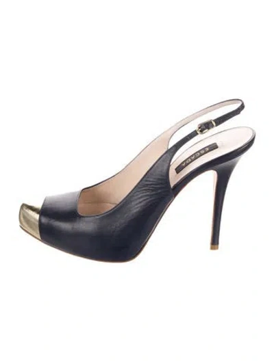 Pre-owned Escada Leather Slingback Pumps