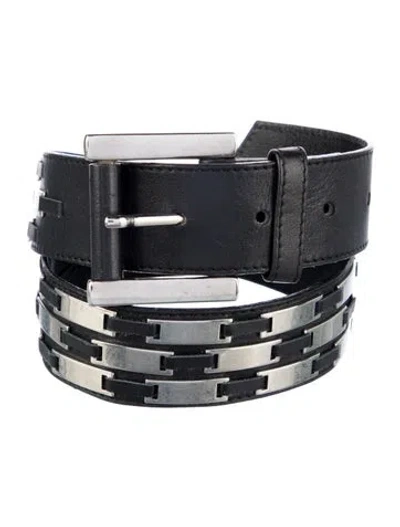 Pre-owned Escada Leather Studded Accents Belt Kit In Multi