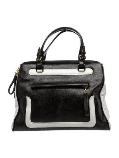 Pre-owned Escada Leather Tote In Black