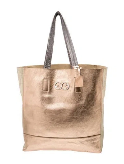 Pre-owned Escada Leather Tote In Pink