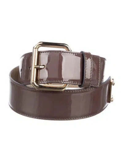 Pre-owned Escada Leather Waist Belt In Burgundy