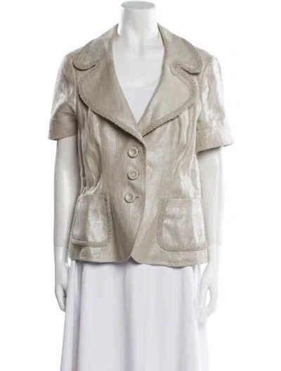 Pre-owned Escada Linen Evening Jacket