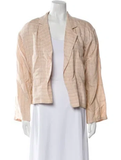 Pre-owned Escada Linen Evening Jacket In Neutral