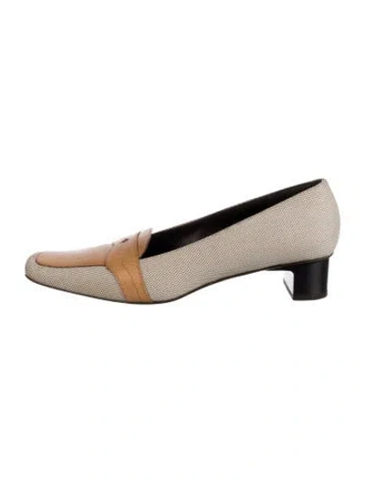 Pre-owned Escada Loafers In Brown