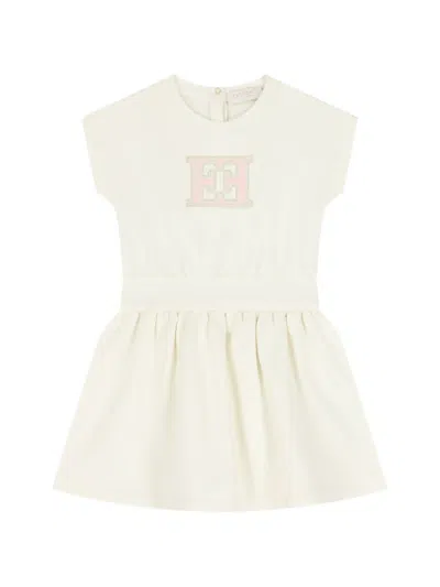 Escada Babies' Logo-appliqué Dress In Gray