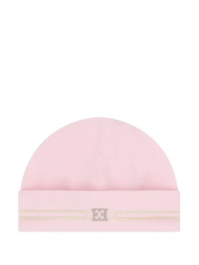 Escada Babies' Logo Beanie Hat In Orange