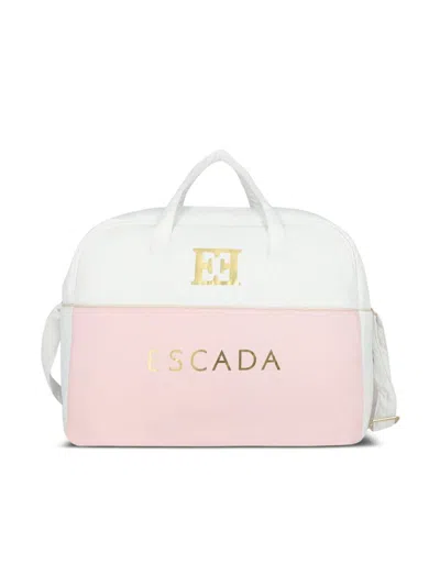Escada Logo Changing Bag In White