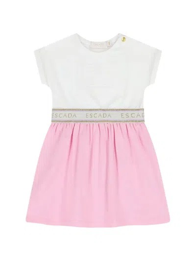 Escada Babies' Logo Dress In Pink