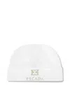 Escada Logo-embroidered Beanie In White