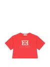 Escada Logo-embroidered T-shirt In Red