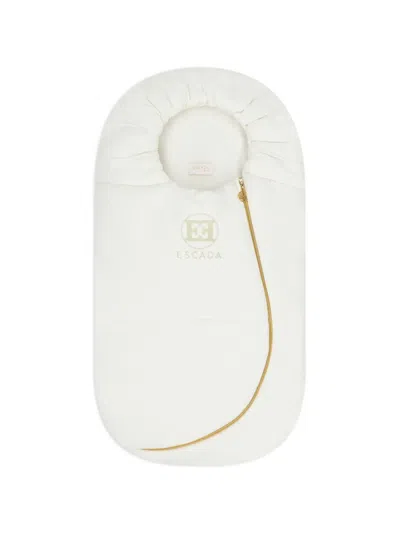 Escada Logo-embroidery Zip-fastening Sleep Bag In Neutral
