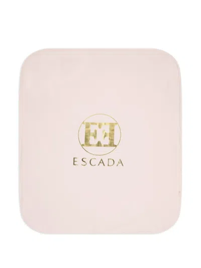 Escada Logo-print Blanket In Pink