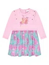 Escada Logo-print Floral-print Dress In Multi