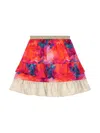 Escada Logo Skirt In Red