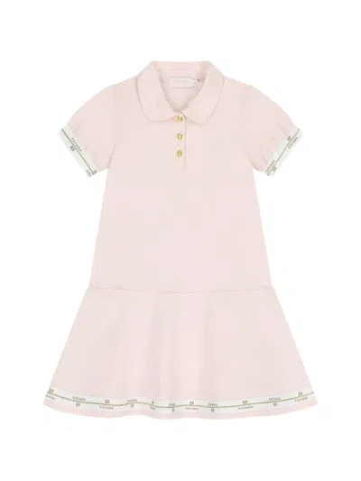 Escada Kids' Logo-trim Dress In Pink