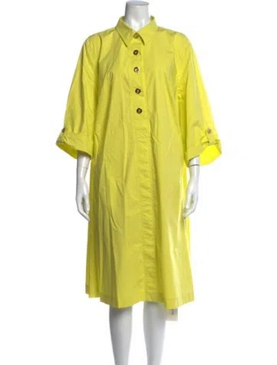 Pre-owned Escada Long Dress In Yellow
