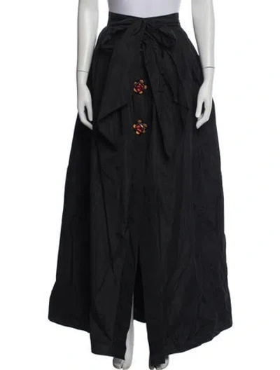 Pre-owned Escada Long Skirt In Black