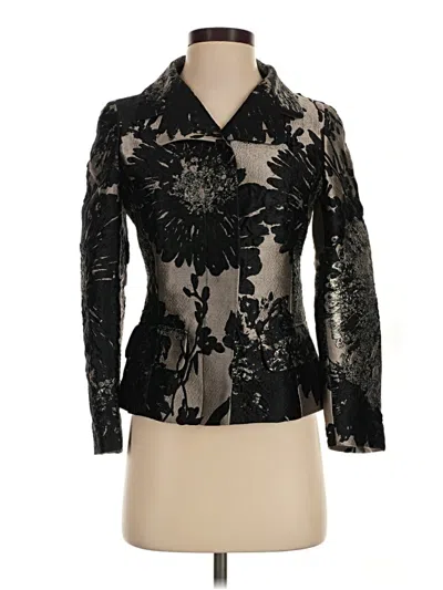 Pre-owned Escada Long Sleeve Blouse In Black