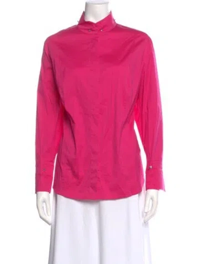 Pre-owned Escada Long Sleeve Top In Pink