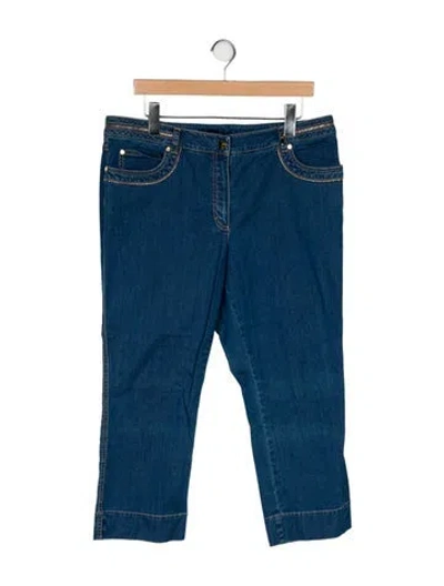 Pre-owned Escada Low-rise Skinny Leg Jeans In Blue
