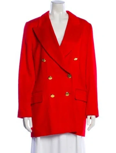 Pre-owned Escada Margaretha Ley Angora Blazer In Pink