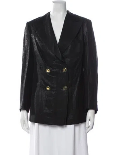 Pre-owned Escada Margaretha Ley Blazer In Black