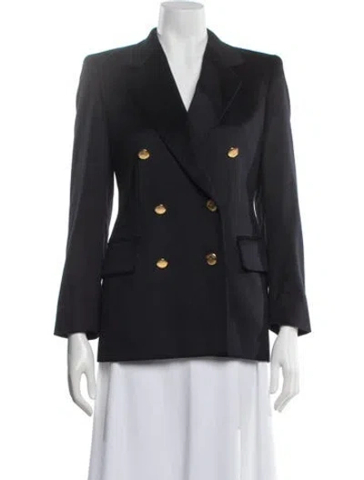 Pre-owned Escada Margaretha Ley Cashmere Blazer In Blue