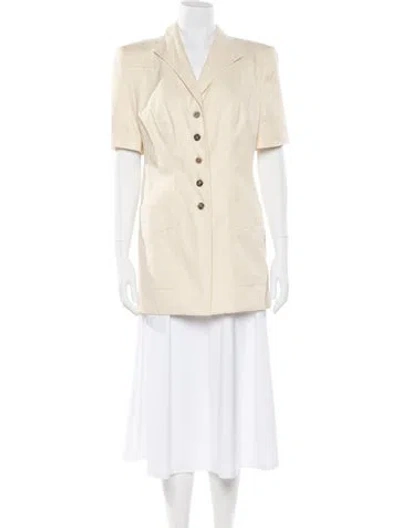 Pre-owned Escada Margaretha Ley Jacket In Neutral