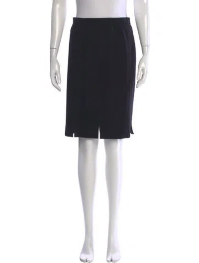 Pre-owned Escada Margaretha Ley Knee-length Skirt In Black