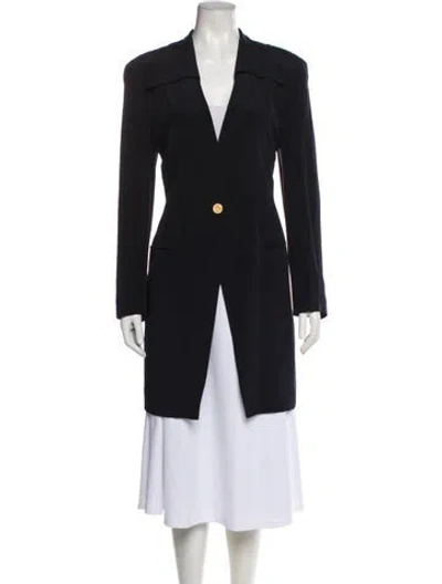 Pre-owned Escada Margaretha Ley Silk Blazer In Black