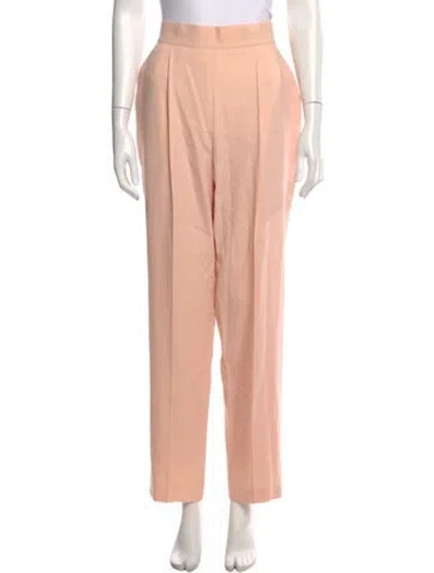Pre-owned Escada Margaretha Ley Straight Leg Pants In Pink