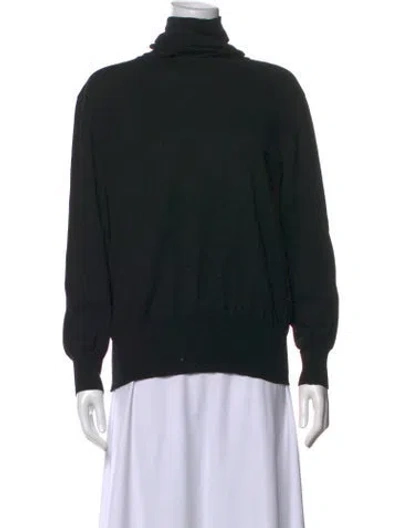 Pre-owned Escada Margaretha Ley Turtleneck Sweater In Black